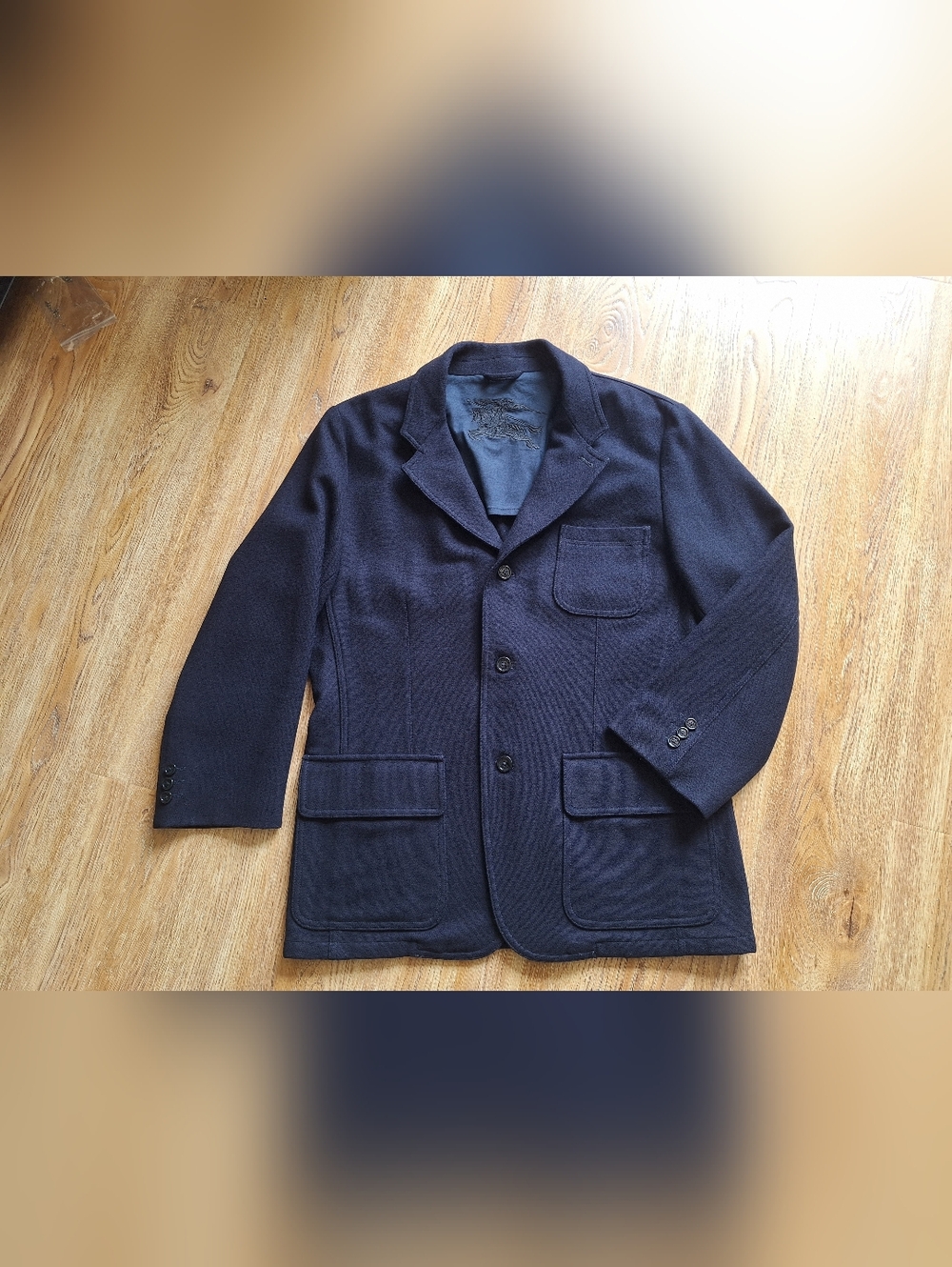 Burberry Wool Classic Navy Blazer Jacket - 54R UK